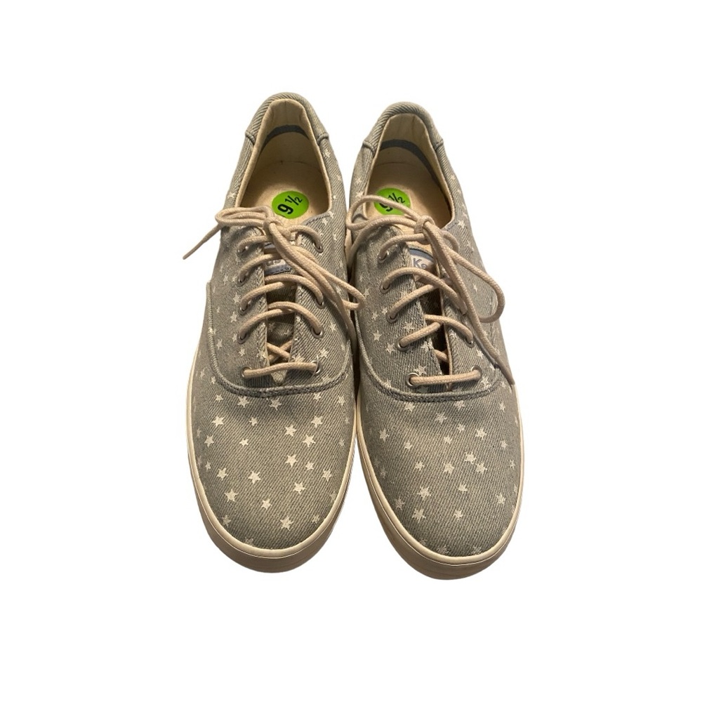 KEDS Rise Denim Star Blue Platform Sneakers Size 9.5